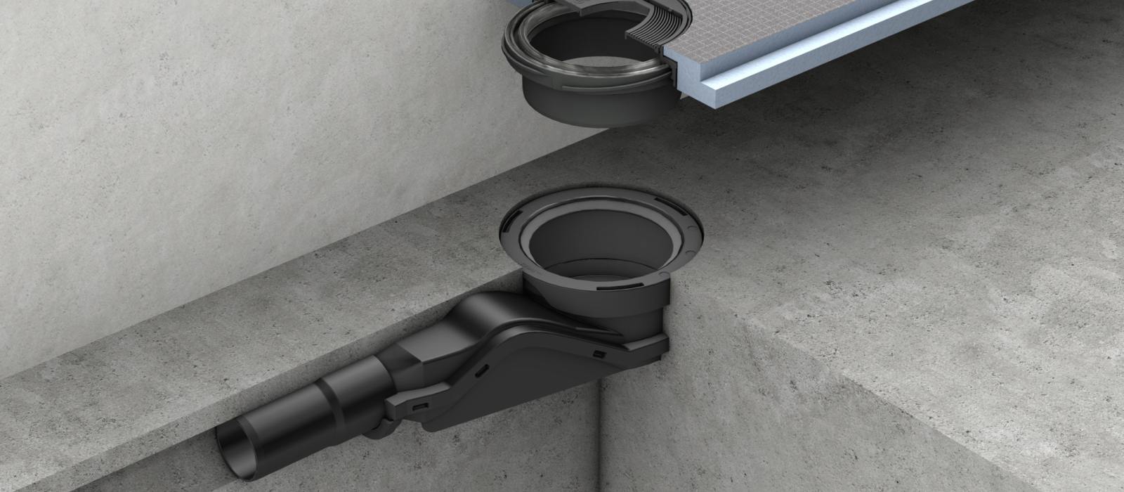 Wave drain horizontal for Fundo Flex