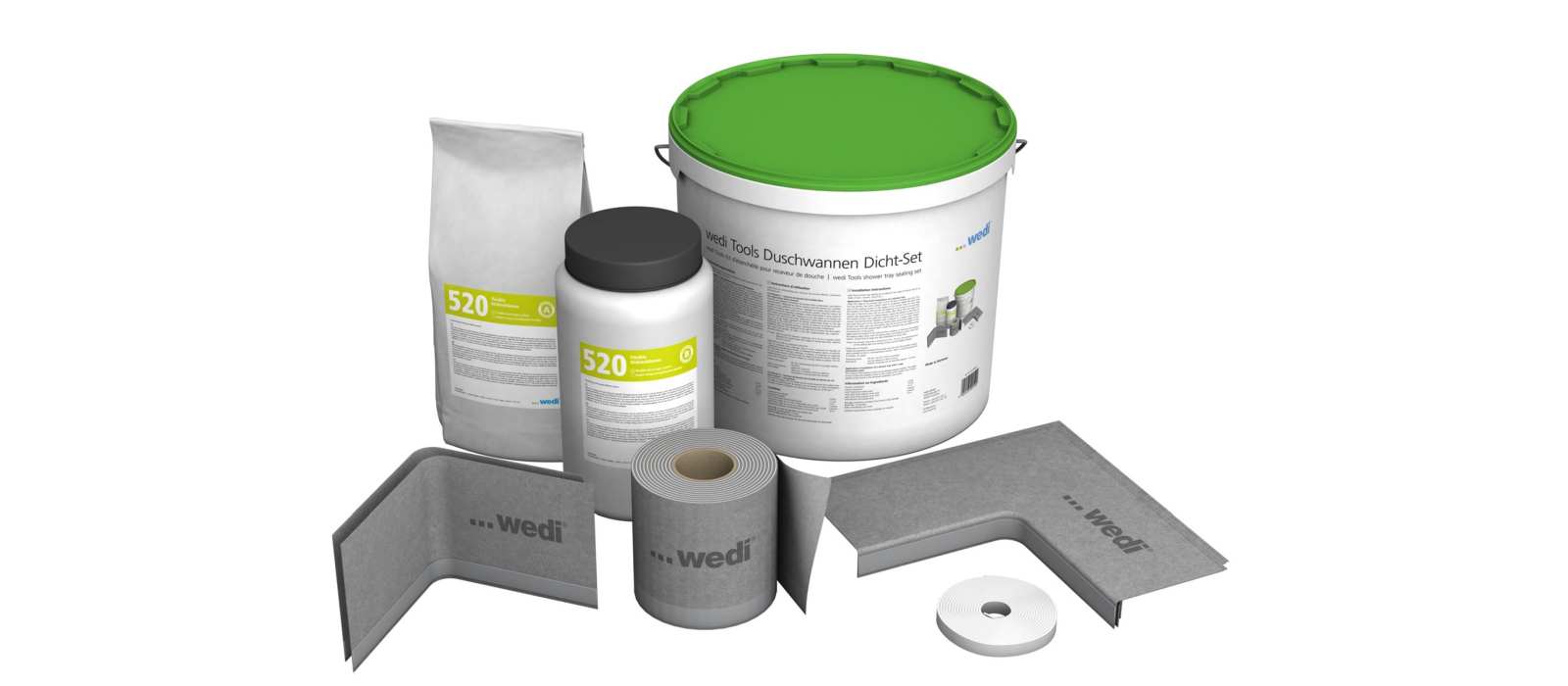 wedi Tools shower tray sealing set