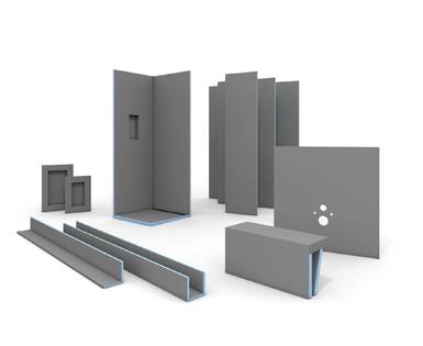 What does the wedi system include?